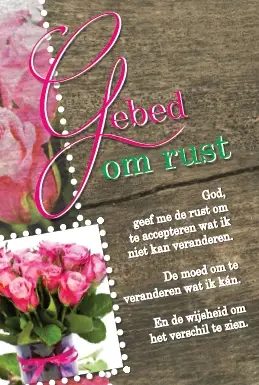 Minikaart gebed om rust