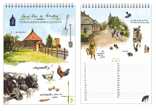 Verjaardagskalender lang leve de boerder