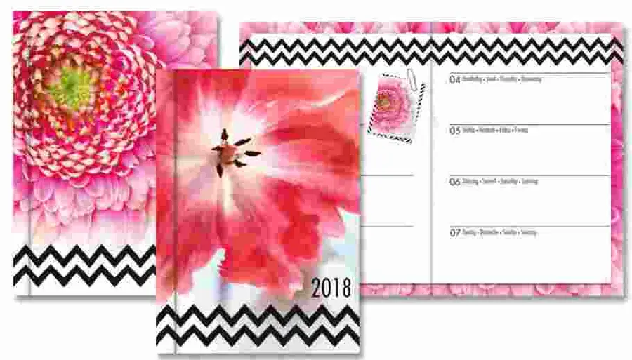 Agenda flora medium sewn 2016