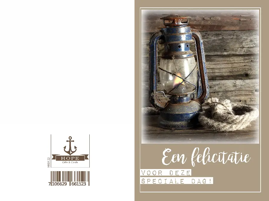 Wenskaart een felicitatie