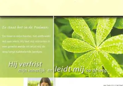 Prentbriefkaart zo staat het ps 23:1-3