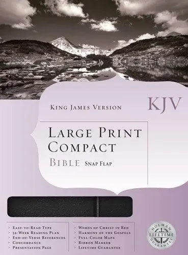 KJV - COMPACT LP BIBLE - SNAP