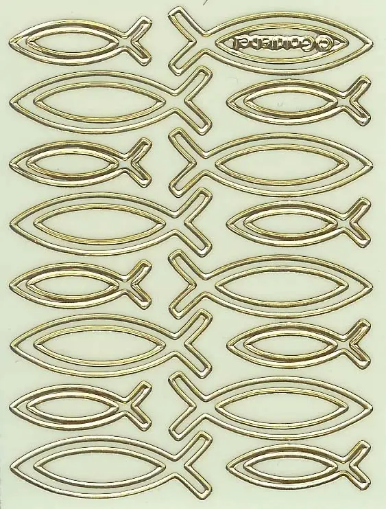 Visstickers 18 per vel lichtgevend