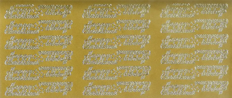 Sticker happy christmas