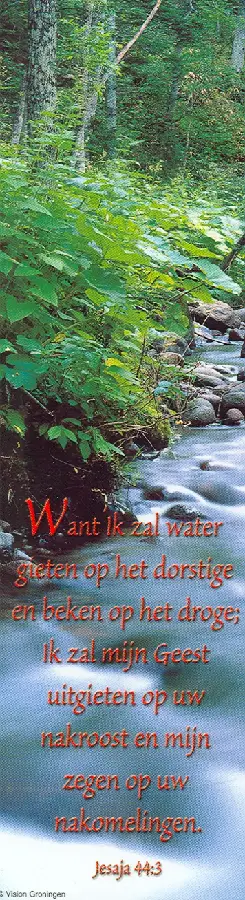 Boekenlegger jesaja 44:3