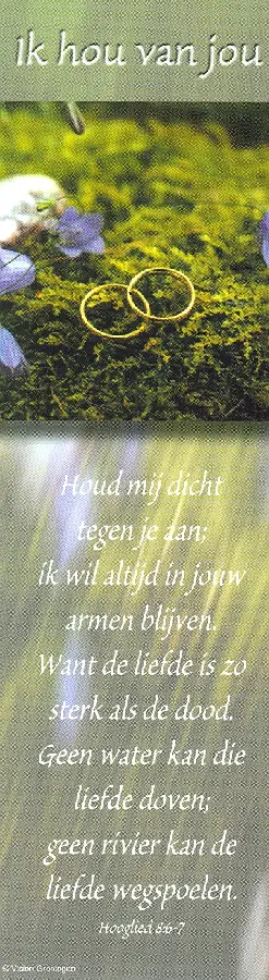 Boekenlegger hooglied 8:6-7