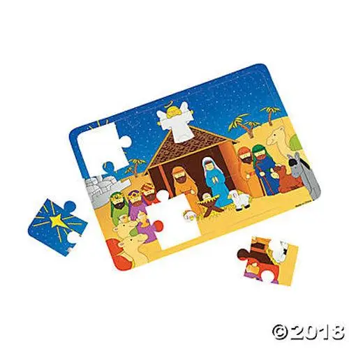 Foam nativity puzzle