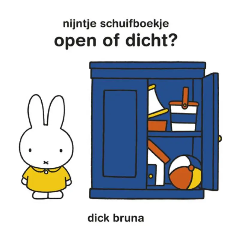 Nijntje schuifboekje open of dicht