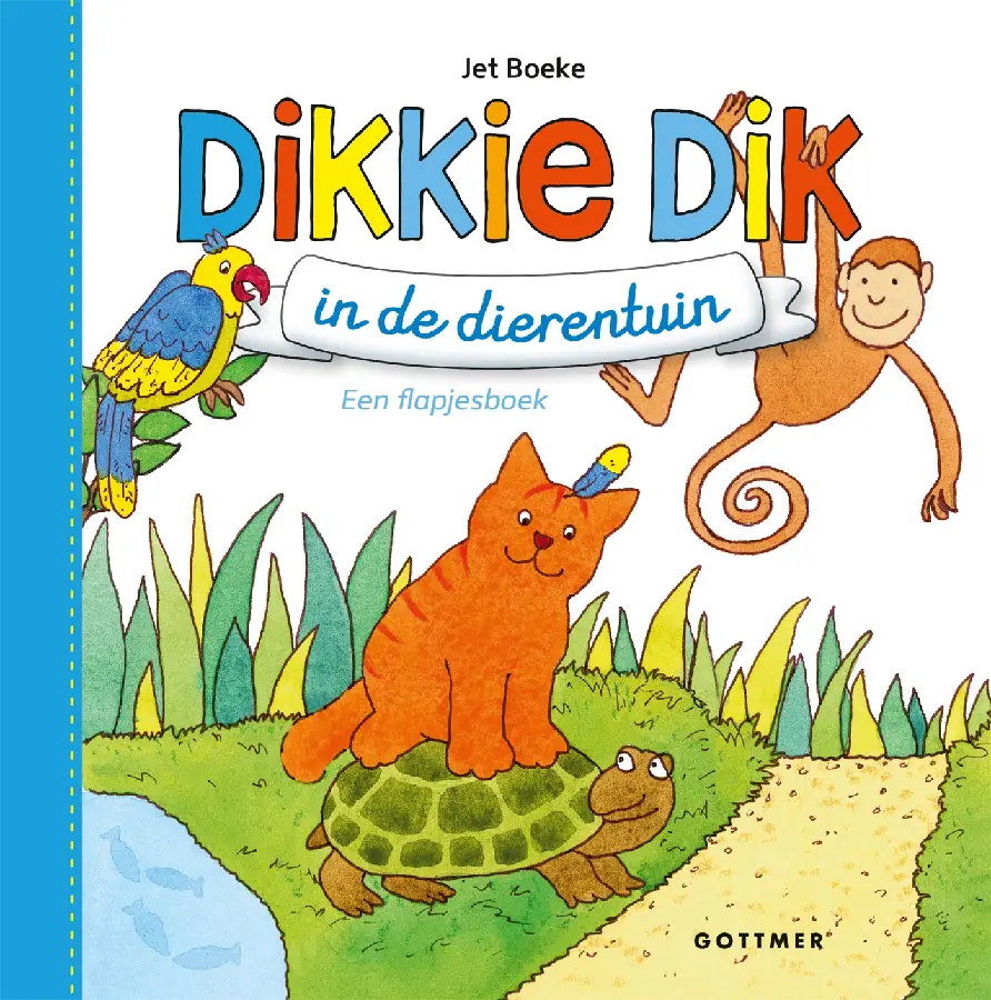Dikkie dik in de dierentuin blauw
