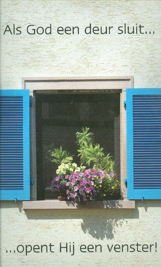 Poster a3 als God een deur sluit open...