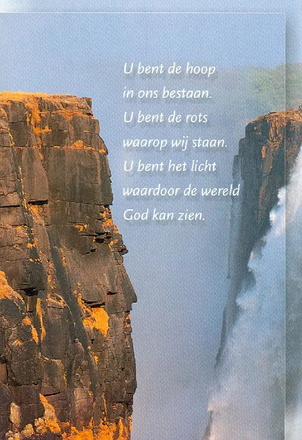 Wk opw U bent de God