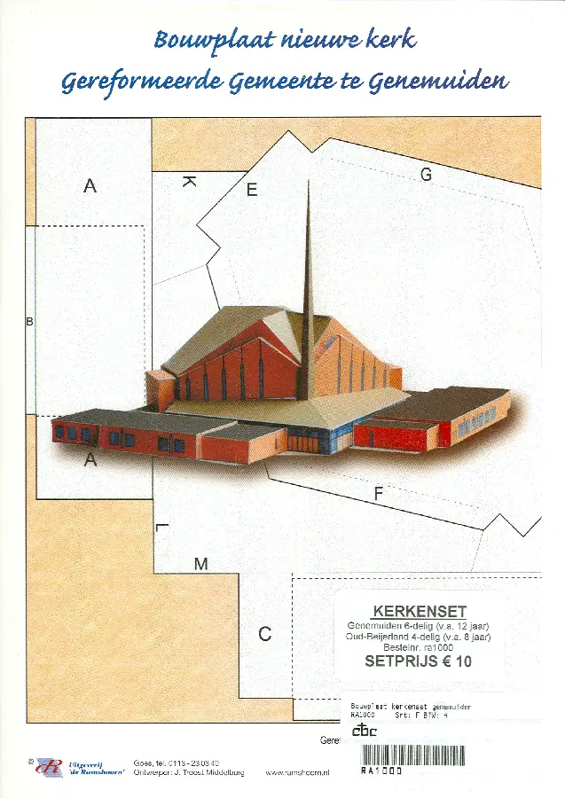 Bouwplaat kerkenset genemuiden/oud-beije
