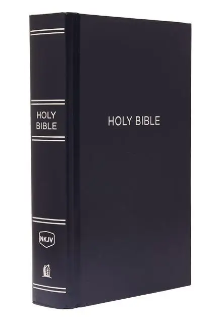 NKJV LP Pew Bible Navy HC