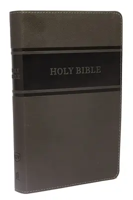 KJV - Deluxe Gift Bible, Grey Imit. Leat