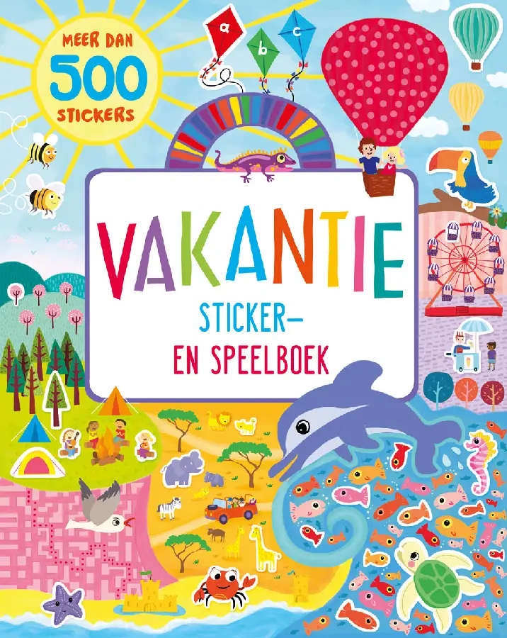 Vakantie sticker-en speelboek